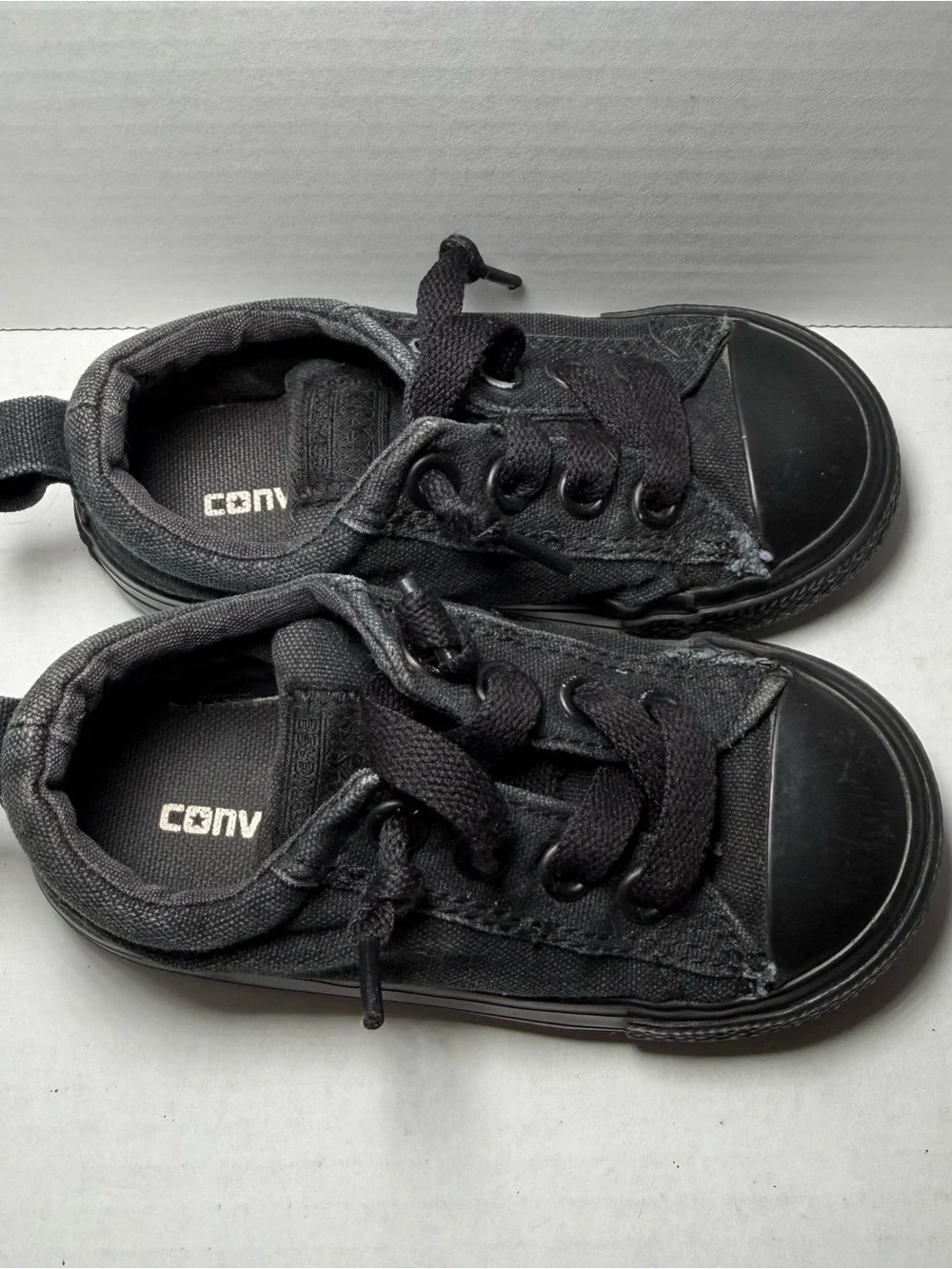 Converse Black All Star Low Top Sneakers Toddler 7